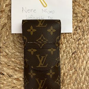 Louis Vuitton pencil/glass case.